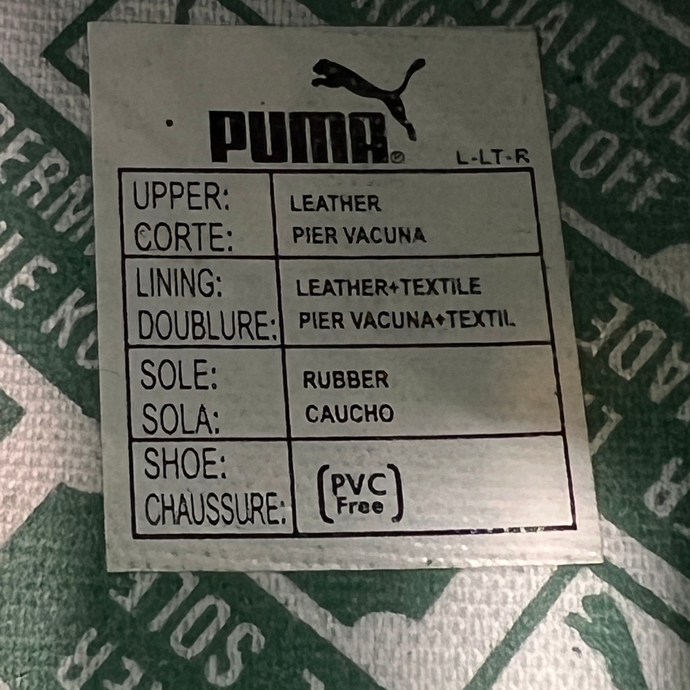 Puma Super Liga OG Suede Sneakers Men 13 Black White Retro Classic Soccer - Picture 10 of 12